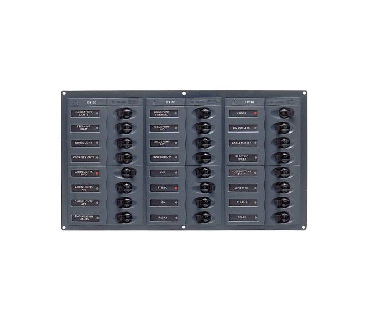 Säkringspanel 24 Brytare