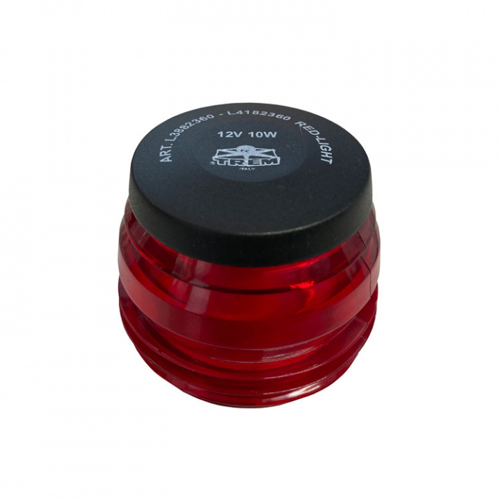 Ljussignal Röd 12V 10W