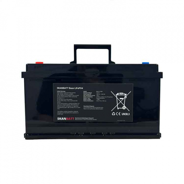 Lithiumbatteri Base 12V 100Ah BMS (husbil)