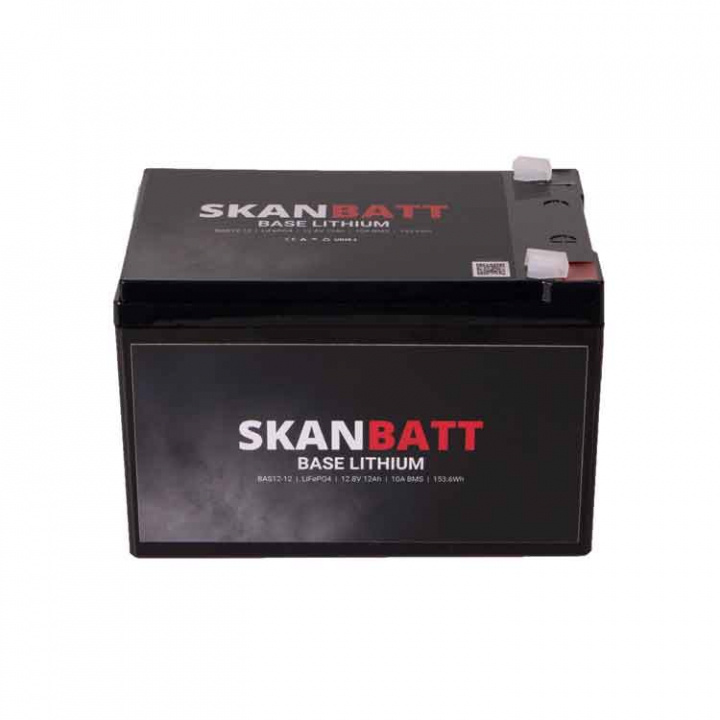 Lithiumbatteri Base 12v 12Ah BMS