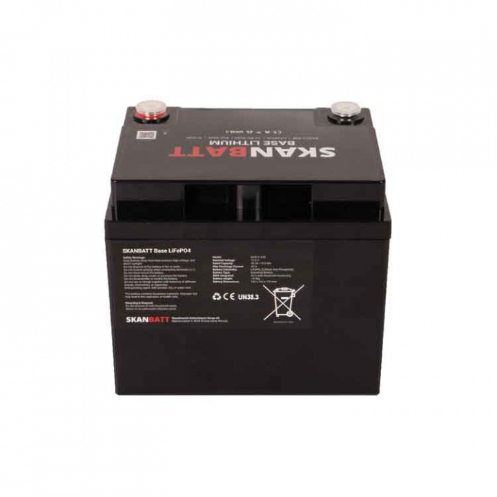 Lithiumbatteri Base 12V 40Ah BMS Bluetooth