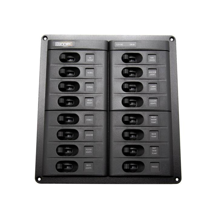 Automatsäkringspanel 16 Brytare