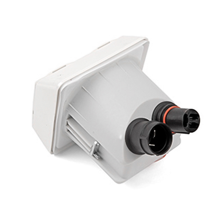 Vägguttag Vit Dubbel Infällt