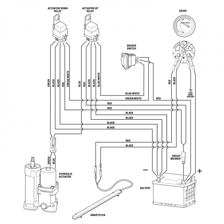 Seastar Smart Stick Givare Jackplate