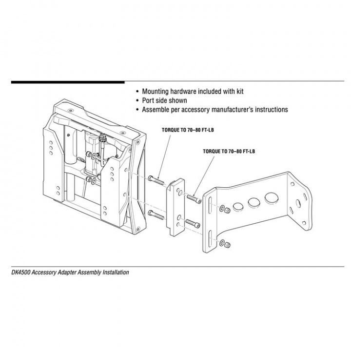 DK4500 Jackplate Adapterfäste