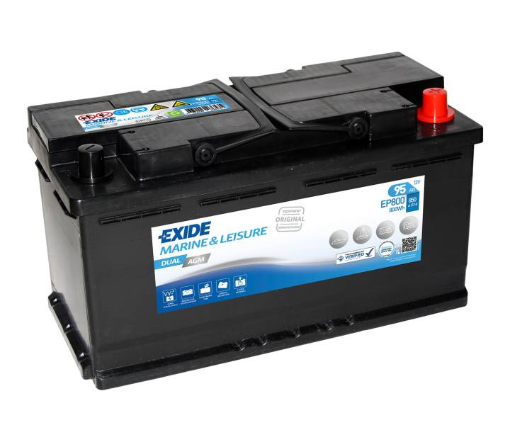 Exide Dual AGM 70-180Ah