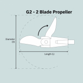 Foldingpropeller 2-Blad S-Drev 16.5x11 LHS Foldingpropeller 2-Blad S-Drev 16.5x11 LHS