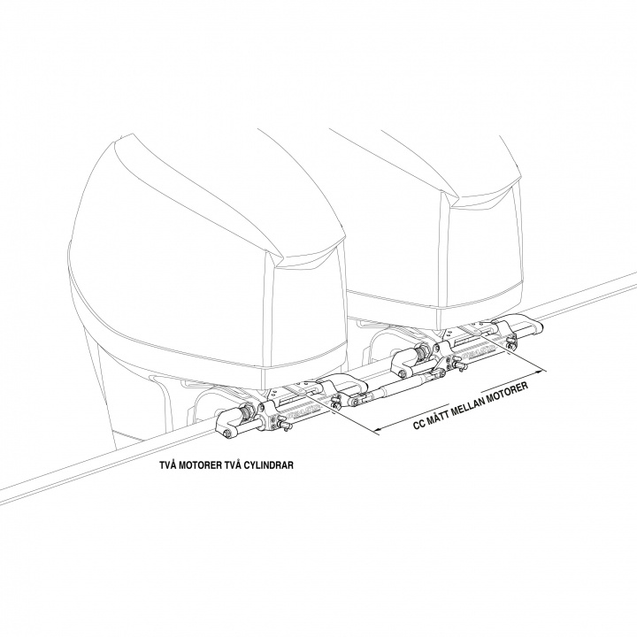 Tiebar kit HC6845 2 Motorer 2 Vyl