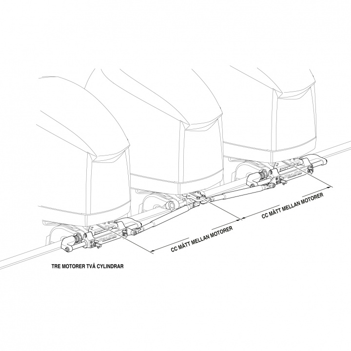 Tiebar kit HC6845 3 Motorer 2 Cyl