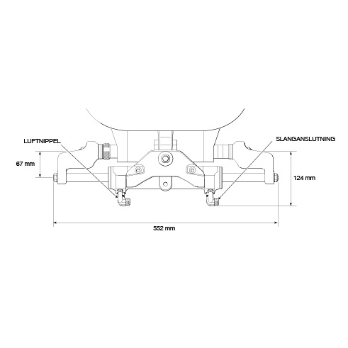 Seastar Pro O/B cylinder 350Hk