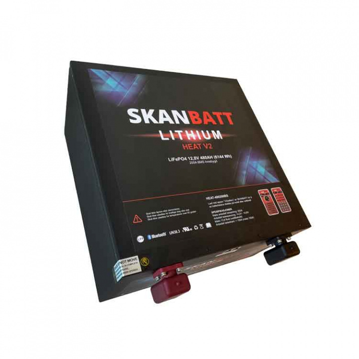 Lithiumbatteri V2 BMS Heat Bluetooth (Under säte)
