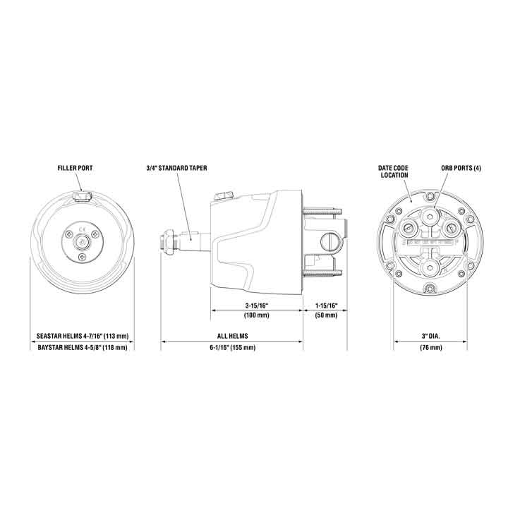 Baystar Hydraulstyrning Kit Roder 30kg