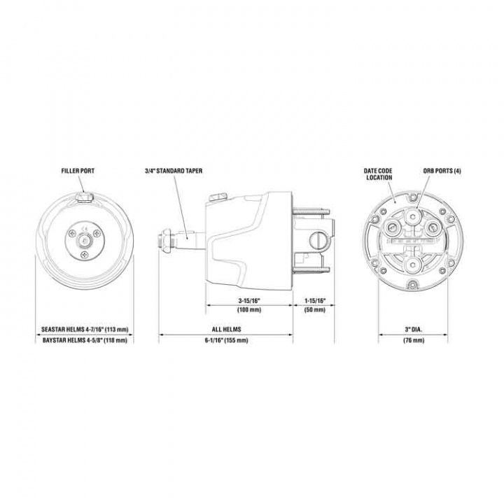 Seastar Hydraulstyrning Kit Drev