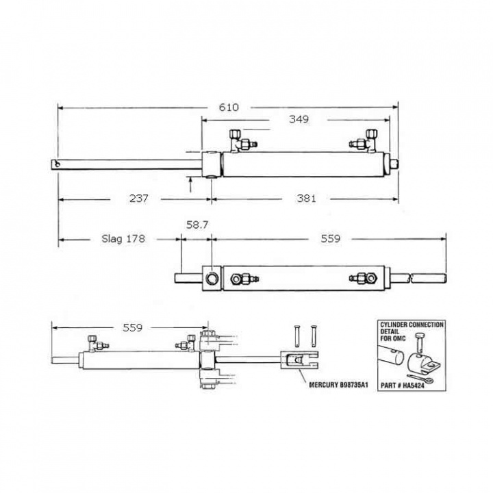 Seastar Hydraulstyrning Kit Drev
