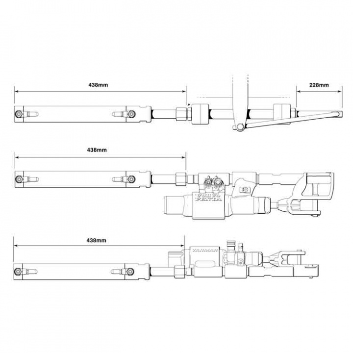 Seastar Hydraulstyrning Kit Drev