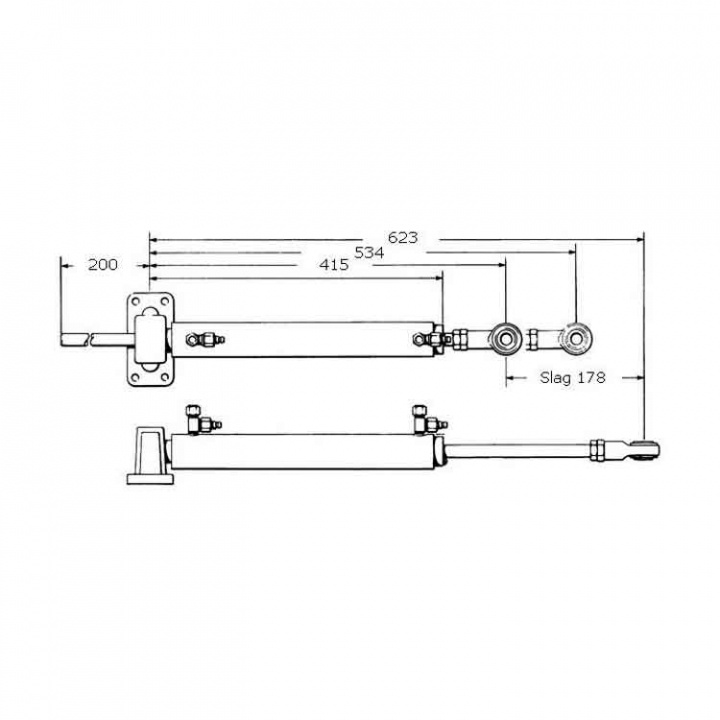 Seastar Hydraulstyrning Kit Roder 110kg