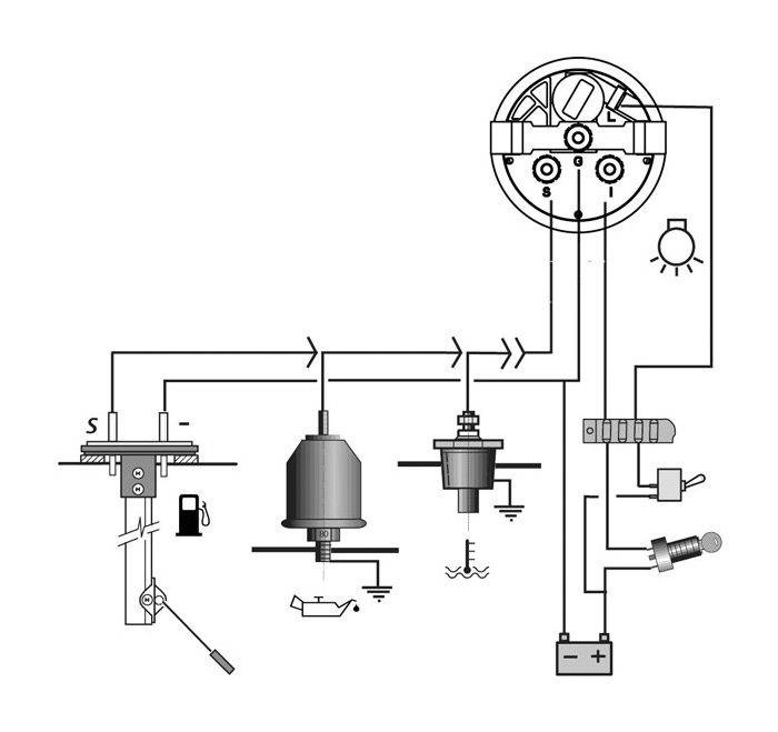 Tankgivare Bränsle/Vatten VDO