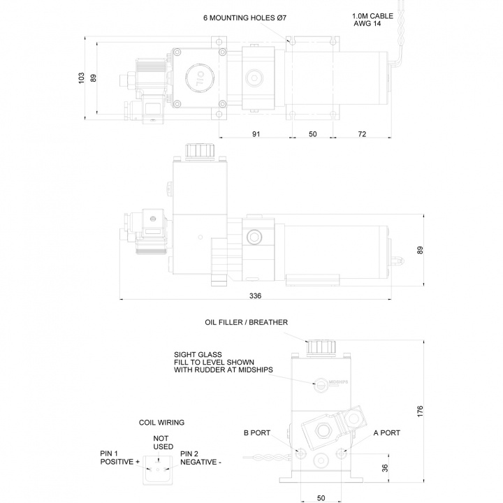 Autopilotpump Med Tank 12V
