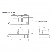 Säkringshållare BF1/MIDI cc 30mm Säkringshållare BF1/MIDI cc 30mm