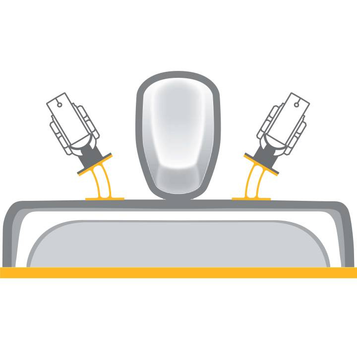 Raptor Vinklat Fäste Svart