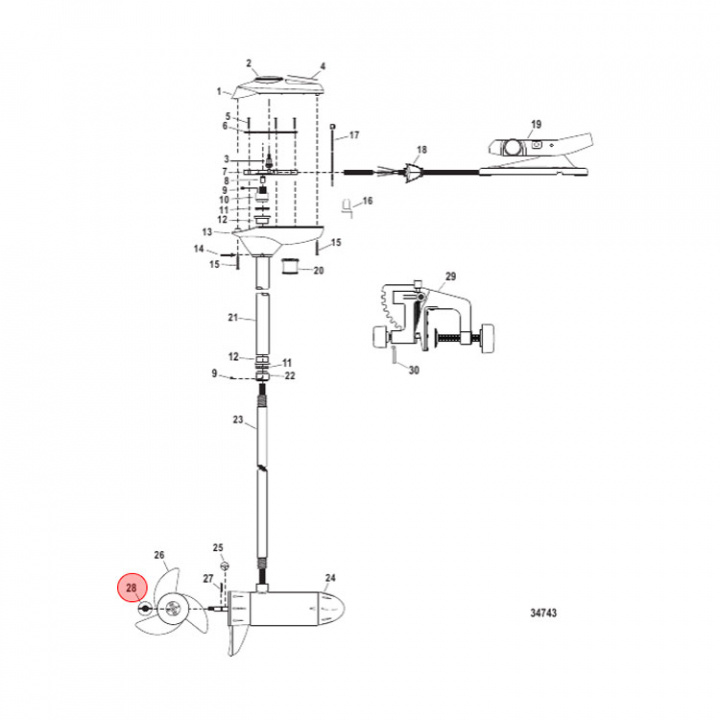 Propellermutter (MGMAR09002T)