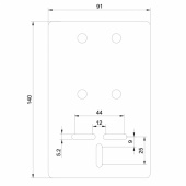 Givarfäste 250mm White Givarfäste 250mm White