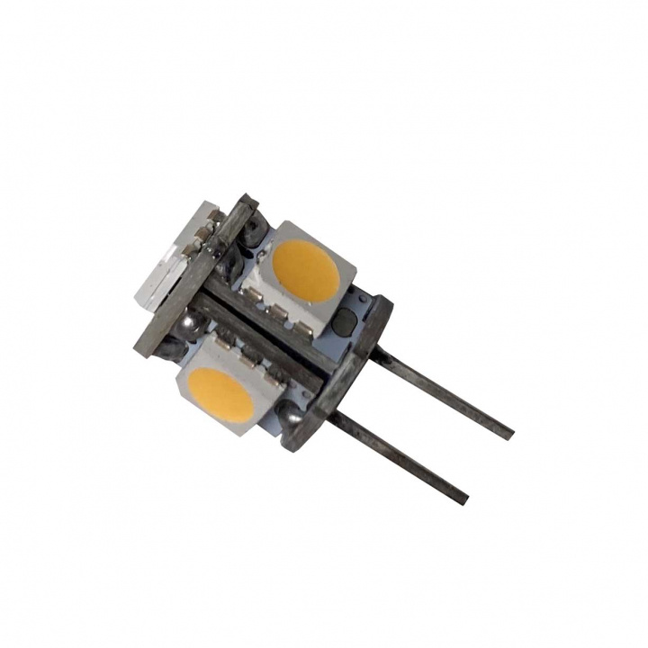 LED GZ4 SMD Dimbar 12V L:29 mm (Runtomlysande 5 Dioder)