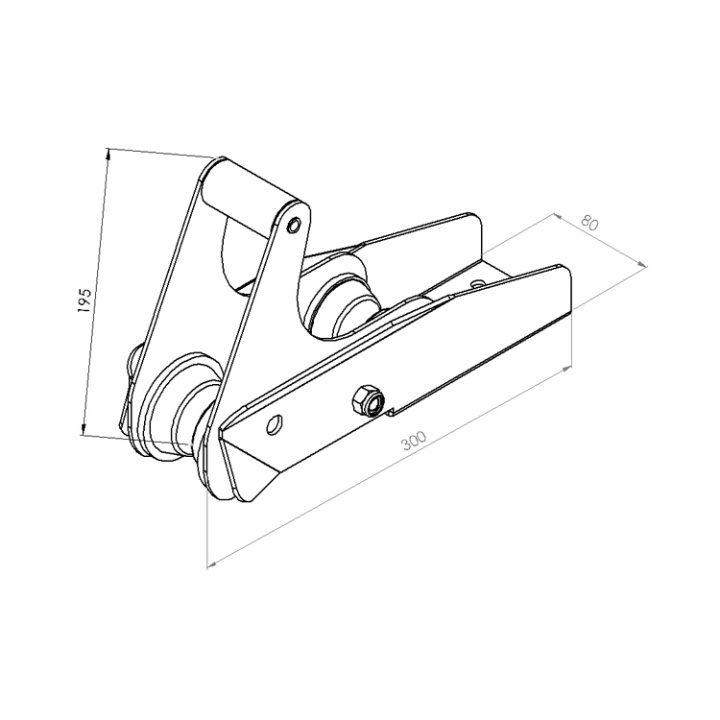 Ankarhållare 4-10kg 300mm