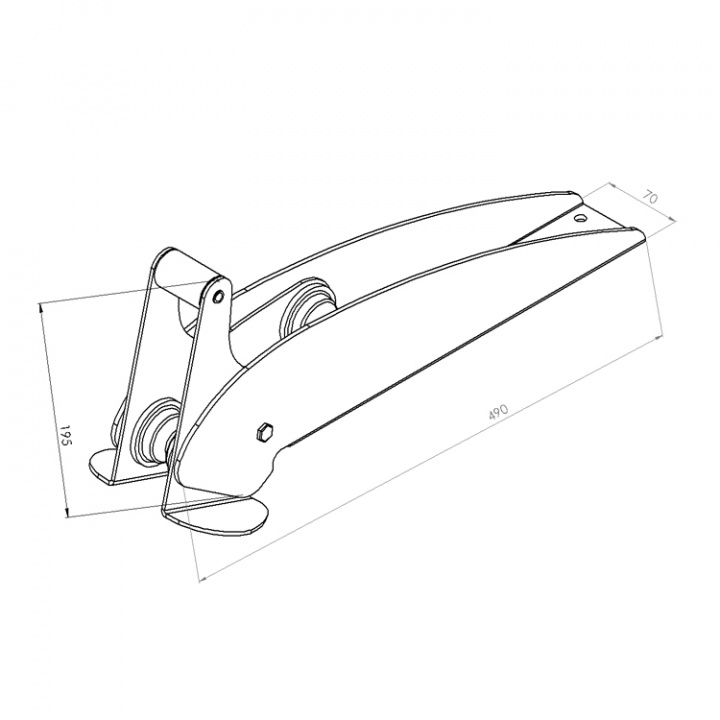 Ankarhållare 10-16kg 490mm