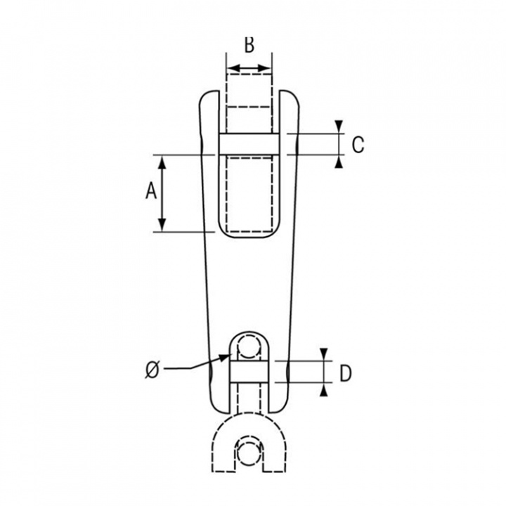 Kättingsvirvel 10-12mm Med Led