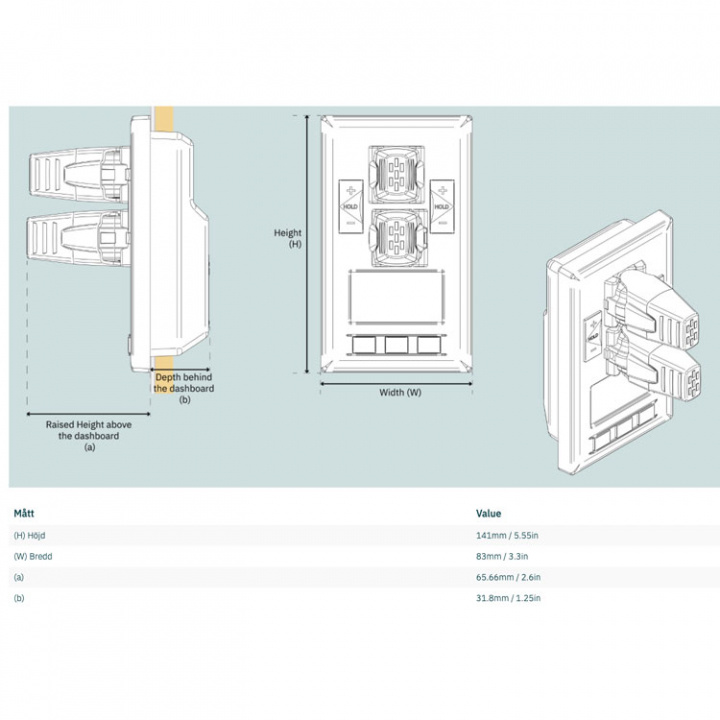 Proportional Kontrollpanel Hydraulisk Dubbel