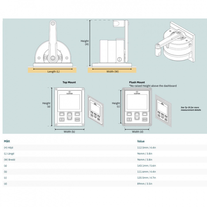 Kontrollpanel, S-Link, Singel, LCD (PJC421-LF90X)
