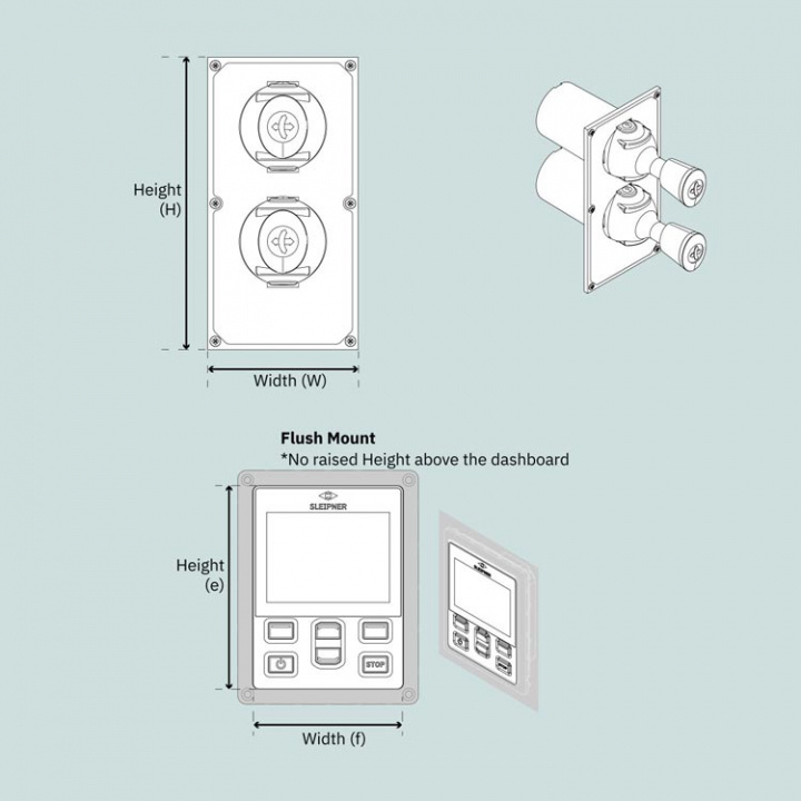 Kontrollpanel Dual Joystick S-Link LCD Touch DNV