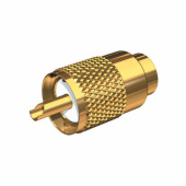 Guldpläterad Lödkontakt RG58 Guldpläterad Lödkontakt RG58