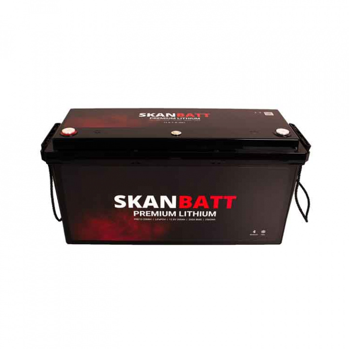 Lithiumbatteri Premium 12V 200Ah BMS Bluetooth Heat