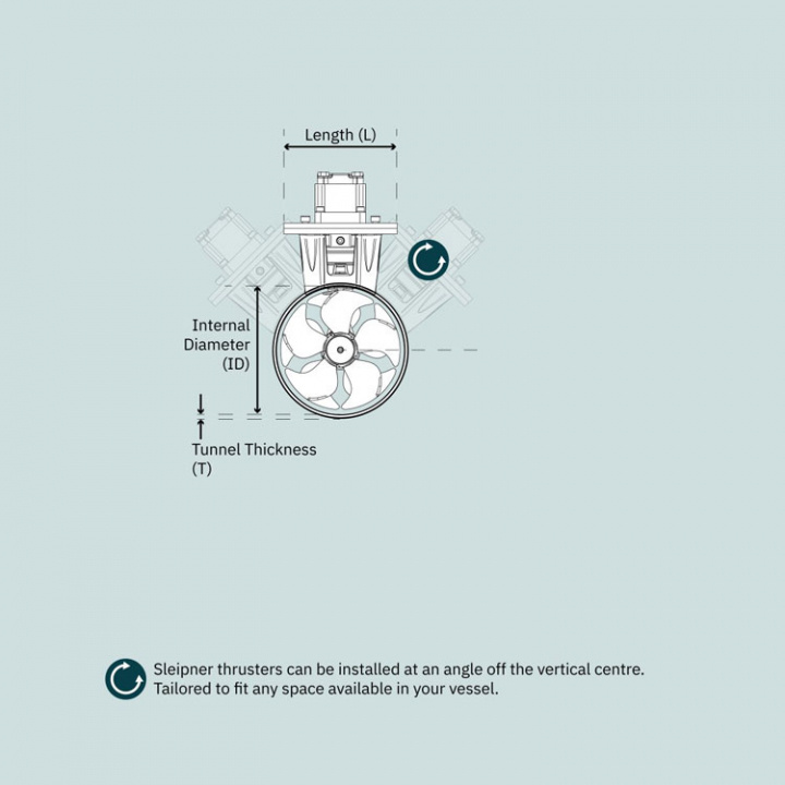 SH400 Hydraulisk G26 Bogpropeller