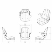 Båtstol S5 Corbin Seat HD Svart Båtstol S5 Corbin Seat HD Svart