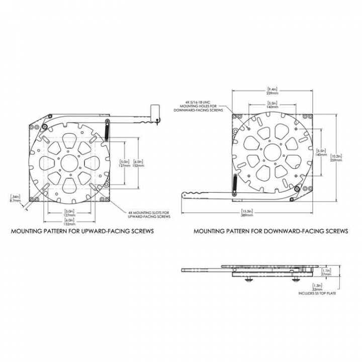 Swivel Only För Dämpat Stativ S5