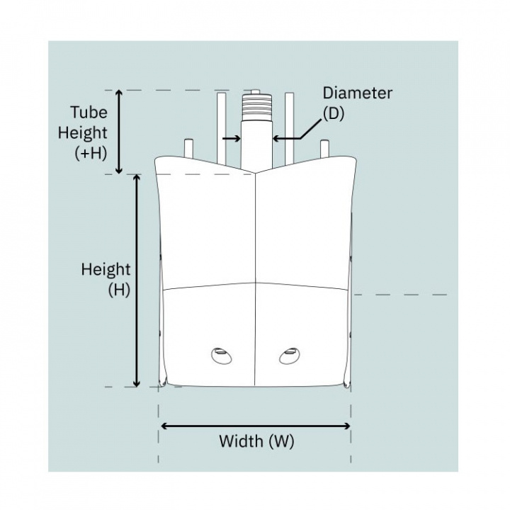 Bogpropeller SX35/140 Pod 12V 50 mm Utanpåliggande 
