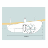 SX35 Pod Pro Ink PPC520 12V 50 mm Bogpropeller Utanpåliggande SX35 Pod Pro Ink PPC520 12V 50 mm Bogpropeller Utanpåliggande