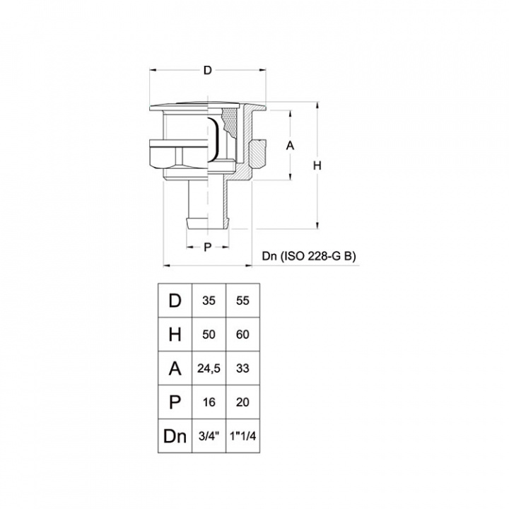 Luftningsventil 16 mm