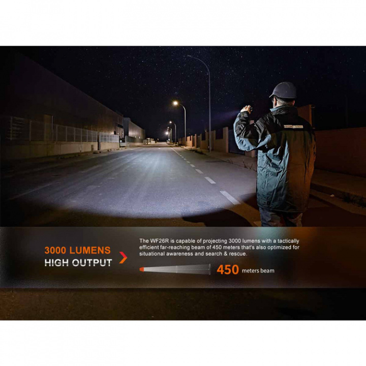 Ficklampa WF26R 3000 Lumen